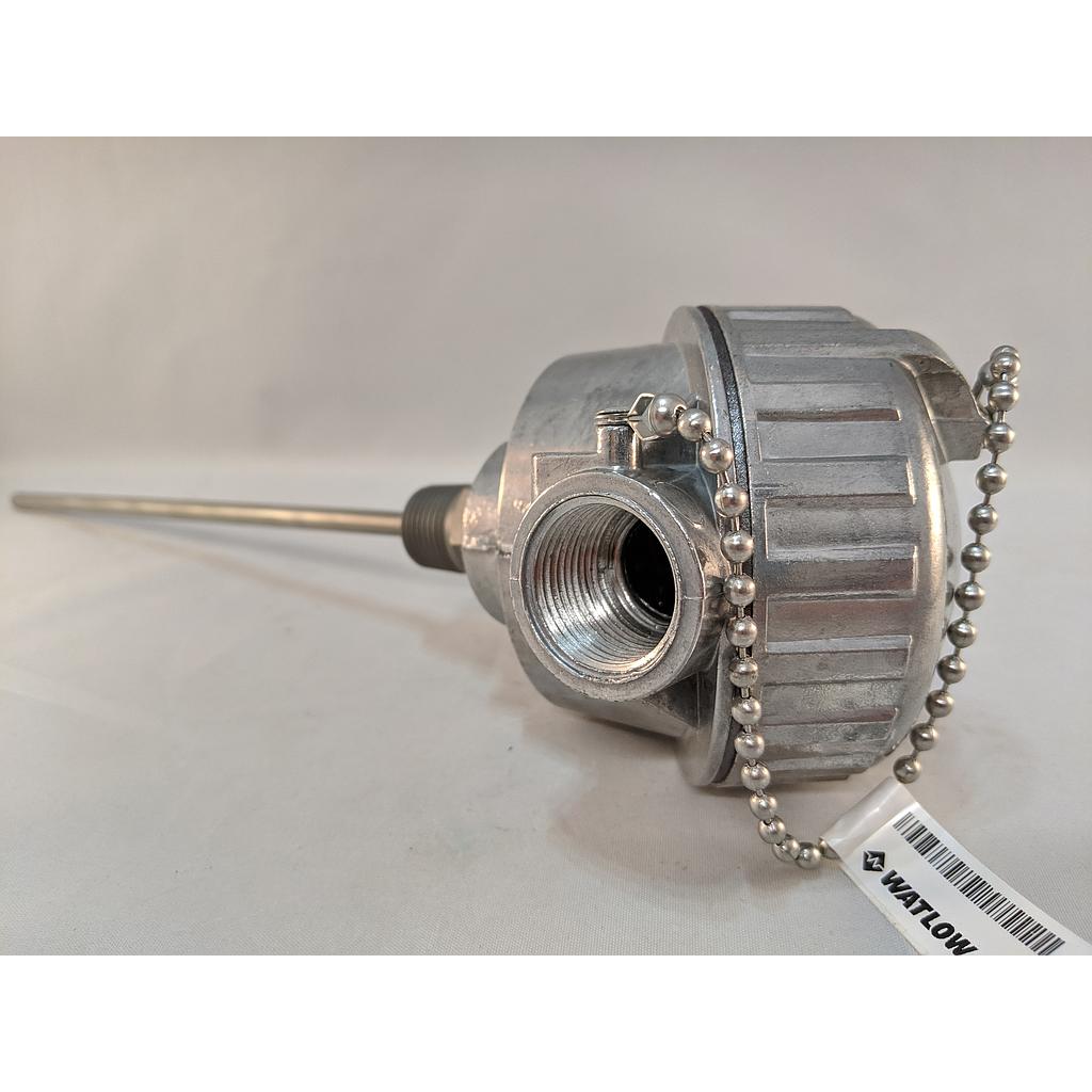[RRJEH0A034BA000] Watlow 3-Wire Rtd w/Cast Alum Connection Head, 3.5" SS Sheath, 1/2"NPT
