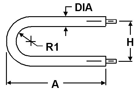 [2191-4837] Watlow Watrod Heater, Double Ended