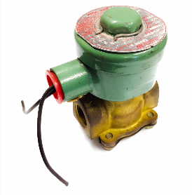 [X8031B057P10898CSAAC120/60INT] ASCO SOLENOID VALVE, 3/8" NPT, 120/60, SINGLE RIDER RING BUMPER CORE GUIDE, 2 WAY, NORMALLY CLOSED, BRASS BODY