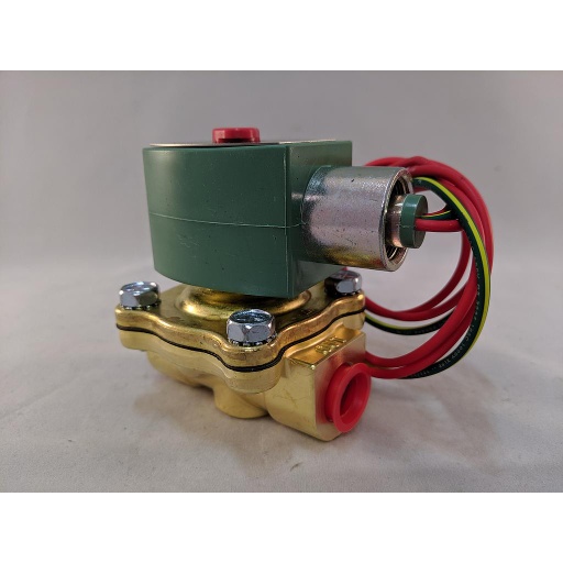 [8210G001VDC24/DCD] GENERAL SERVICE SOLENOID VALVE, BRASS BODY, 3/8" NPT, 2-WAY N.C., FKM ELASTOMERS, 24VDC