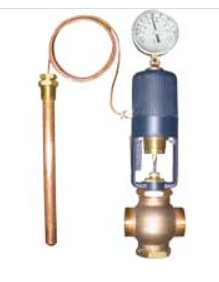[38R-D01VA42-110081-R05] DWYER SELF-ACTING TEMPERATURE CONTROL VALVE, 3/4", 2 WAY, DIRECT ACTING, SINGLE SEAT, 316SS, NON-INDICATING, 316SS UNION WITH SS SPIRAL ARMOR, 75/165F