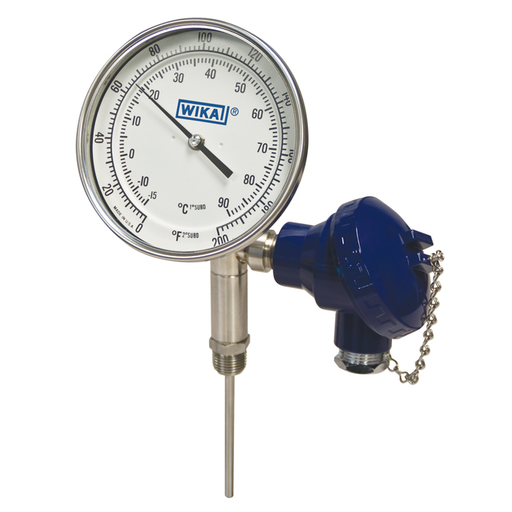 [52969835] Wika TT.52 Series Twin-Temp Thermometer, 0 to 200 °F
