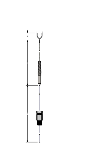 [2220-0953] Watlow RT Style Rtd, .25" Diameter, 20" Insertion Length, Cast Aluminum Weatherhead w/Terminal Block