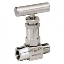 [102-FFS-T1-PM2] 100 Series, Hard Seat Needle Valve,  Non-Rotating V Tip, 1/4" NPTF X 1/4 NPTF PANEL MOUNT