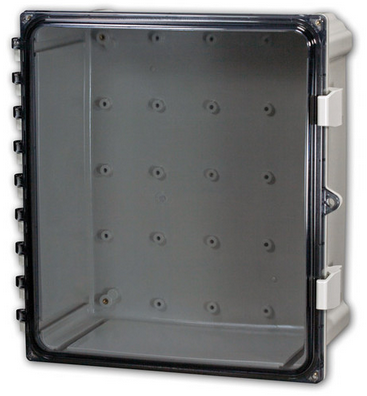 [AH16148CSS] Heartland Series Polycarbonate Enclosure 16 x 14 x 8 in. w/Clear Cover w/Stainless Steel Latches