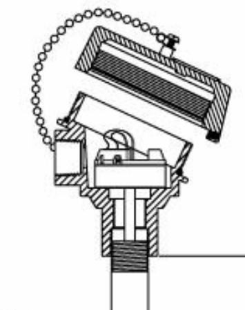 [52978537] Wika TC10-2 Internal spring loaded TC assembly, Type J, 9" Stem Length