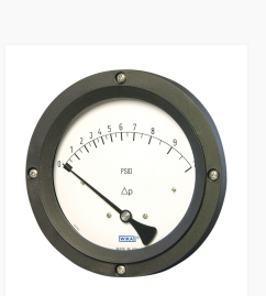 [4372209] Wika 700.04 Series 4.5" Dry Differential Pressure Gauge, 0 to 10 psid, 2x 1/4 NPTF, Back Entry