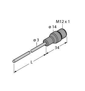 [9910645] Turck Temperature Detection, Probe (TP-203A-CF-H1141-L050)