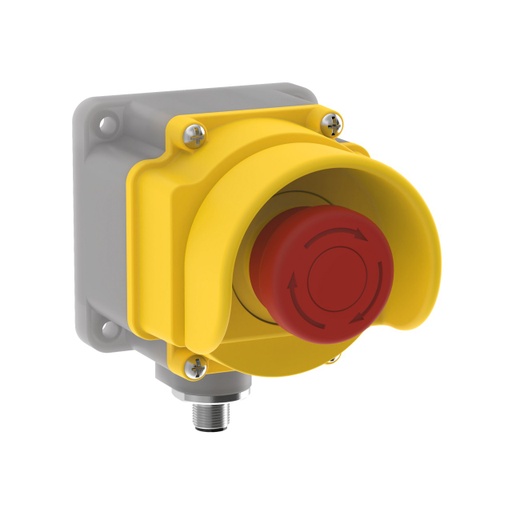 [812824] Emergency Stop: Flush Mounting 40Mm Push Button (SSA-EB1PLGRS1-12ED1Q8)