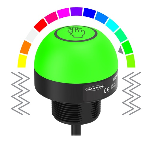 [807913] K50 Pro Touch Series: 3-Color Rgb Touch Sensor With Vibration Feedback (K50PTVAMGRY3)