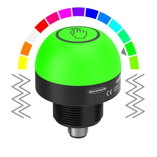 [807917] K50 Pro Touch With Io-Link Series: Rgb Touch Sensor With Vibration Feedback (K50PTVKQ)