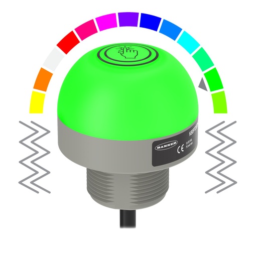[807919] K50 Pro Touch With Io-Link Series: Rgb Touch Sensor With Vibration Feedback (K50PTFVKQP)