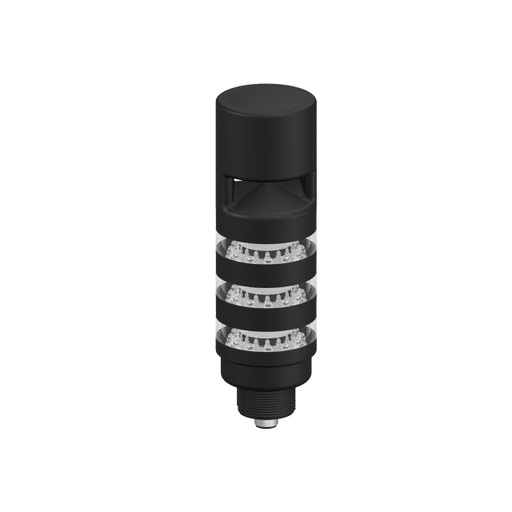 [808445] Tl50 Pro Tower Light With Sealed Omni-Directional Continuous Audible Indicator W/ Intensity Adjust, Beacon Black Housing: 3 Segment (TL50PBL3AOSIQ)