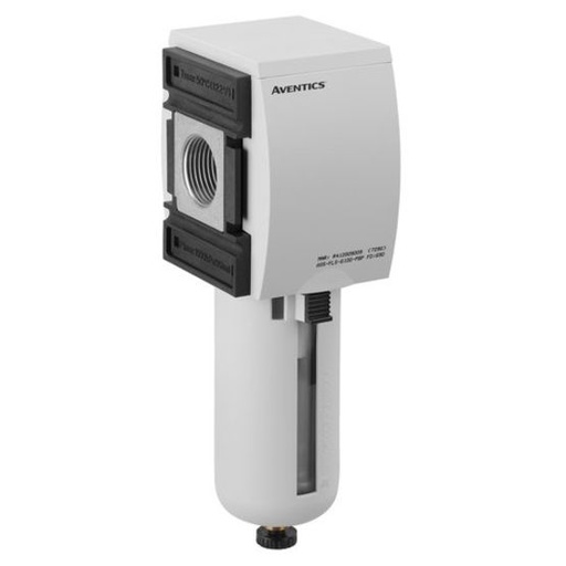[R412009000] AVENTICS AS5-FLS Series Standard Filter, Polycarbonate Reservoir, 1.5 to 16 bar, Semi-Automatic, Open w/o Pressure, G 3/4