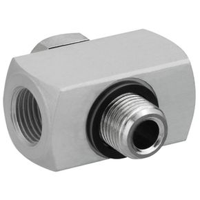 [1823391049] AVENTICS T-Swivel Distributor, G 1/8, Anodized Aluminum, PVC Seal