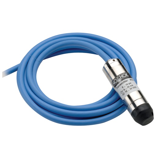 [612-100-1-1-N-50] 612 Series Submersible Level Transmitter, 0 psig to 100 psig, 50' Std PUR Cable