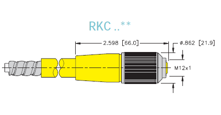 [U5311-52] Turck Actuator and Sensor Cordset, Connection Cordset (RKC 8T-5)
