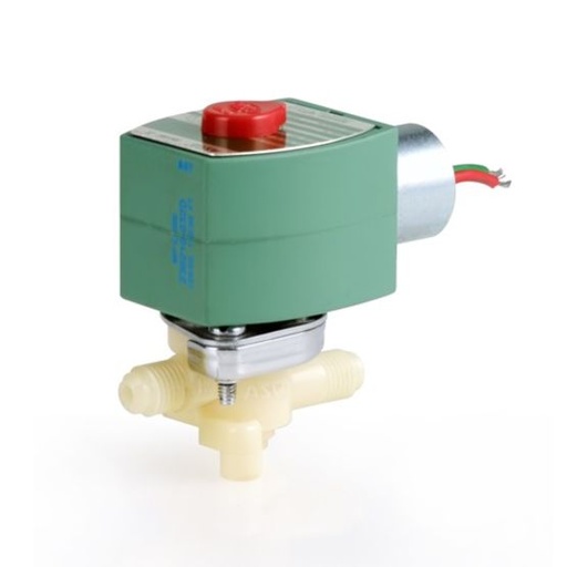 [8260A002-001] 260 Series Corrosion-Resistant Plastic Solenoid Valve (8260), 1/4" NPT, Engineered Plastic, 2 Way-2/2 NC