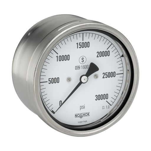 [40-412-20000-psi] 400 Series Stainless Steel Dry Pressure Gauge, 0 psi to 20,000 psi