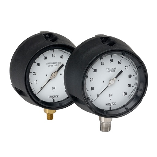 [45-640-100-psi] 600 Series Brass Case Process Pressure Gauge, 0 psi to 100 psi