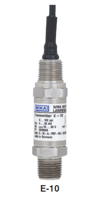 [4363260] Wika Type E-10 - Explosion Proof Pressure Transmitter, 1/4" NPT, 0-8000 PSI; 4-20 mA, 6' Leads