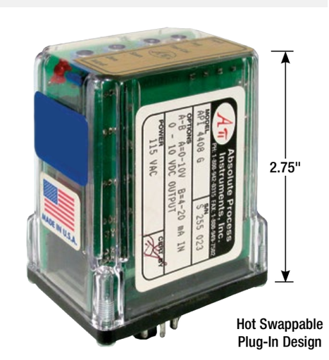 [API 4051 G I D] API PLUG-IN Strain Gauge Input, 9-30VDC Power, DC Output