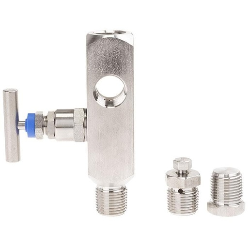 [71225282] Wika IV11 Series IV11 Series Multiport Valve, 316/316L SS, 1/2" NPTM to 1/2" NPTF, 6000 psi
