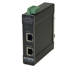 [100-POE-SPL-48] 100 PoE Series, 2-Port, N-Tron 100-POE-SPL-48 PoE Splitter