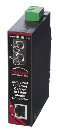 [SL-2ES-2ST] SL Series, 2-Port, Sixnet SL-2ES Media Converter, ST 4km