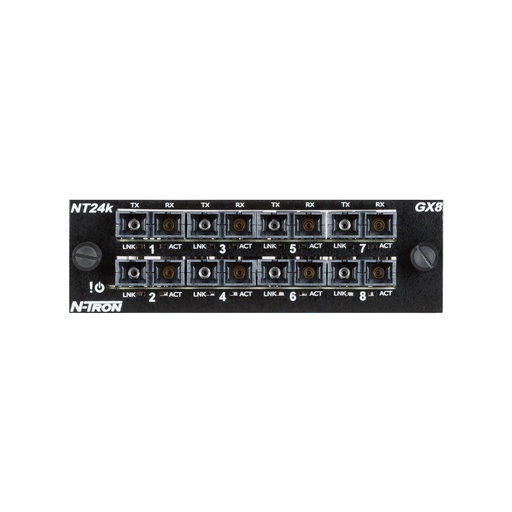 [NT24K-GX8-SC] NT24k Series, N-Tron NT24k® Module-1000BaseFX Multimode SC-550m