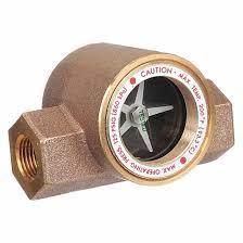 [SFI-100-3/4] Sight Flow Indicator, 3/4" Single Window Bronze Body, ABS Impeller