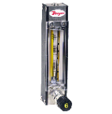 [VA23439] Variable area glass flowmeter, glass float, max. flow rate 49.9 SCFH (23564 ml/min) air, 21.7 GPH (1370 ml/min) water