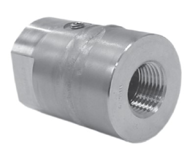 [52785994] Wika Model L990.34 Welded Diaphragm Seal, 1/2" NPT Female x 1/2" NPT Male Process Connection, SS Upper Housing, Monel Diaphragm and Lower Housing, 1/4" NPT Flushing Connection w/ Plug, 1500 PSI Rating