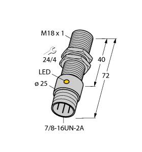 [46963] Turck Inductive Sensor (BI5-G18-AP6X-B1341)