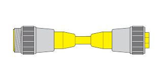 [100029222] Turck DeviceNet™ Cordset, Extension Cordset (RSV RKV 579-0.3M)