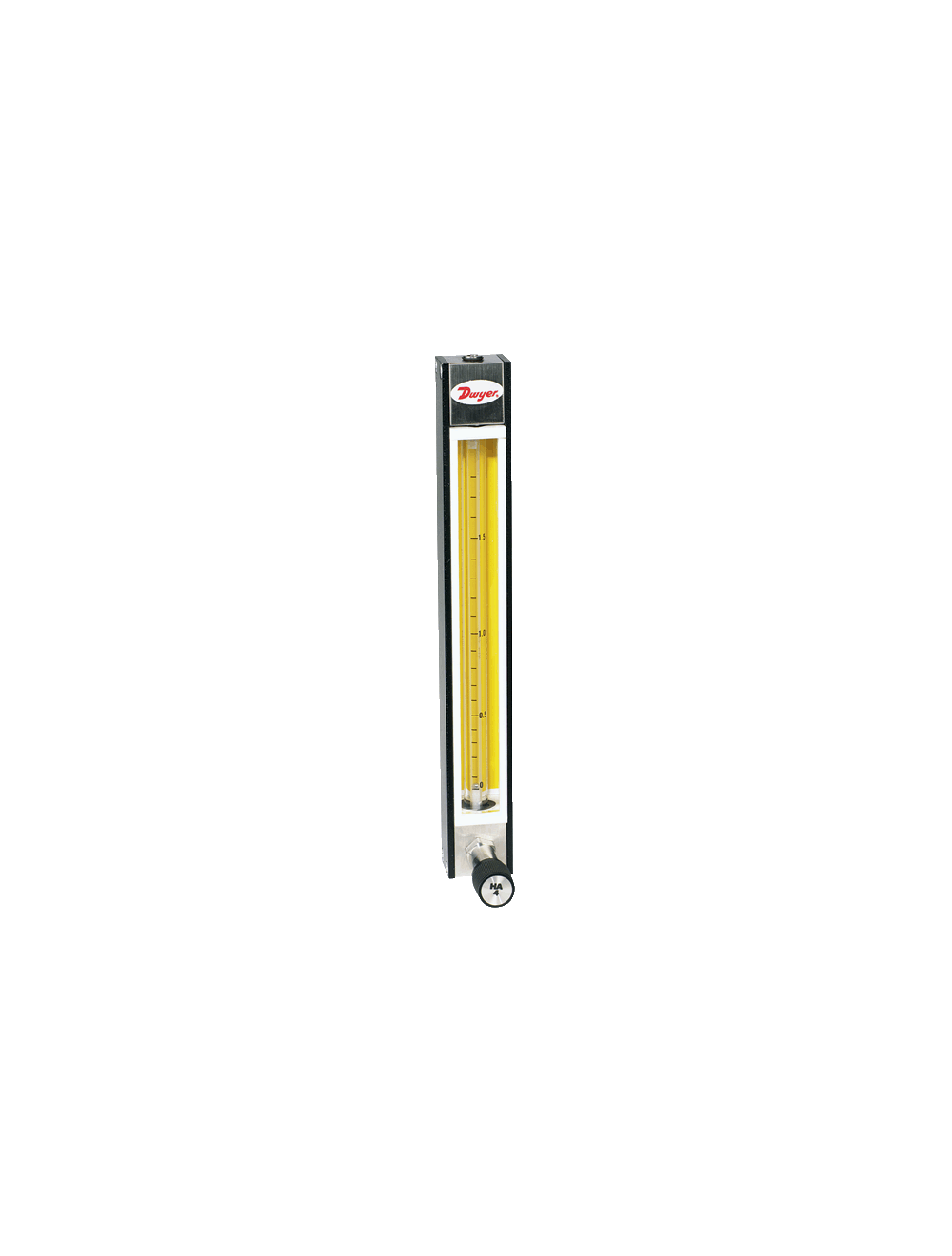[DR220132] Direct reading glass flowmeter, 316 SS float, flow rate 2 SCFH air.