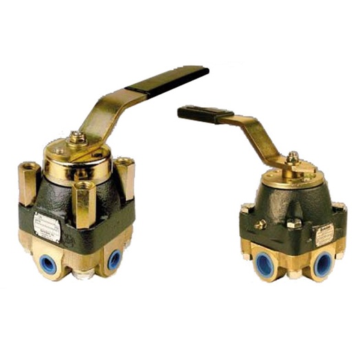 [3763M3WC3] Barksdale 3760 Subplate Mounted HD Valve for Hydraulic Fluid/Water, 1/2" NPT Ports, Manifold Porting, 3,000 psi Water/Oil, Closed Center Flow Pattern, Three Position