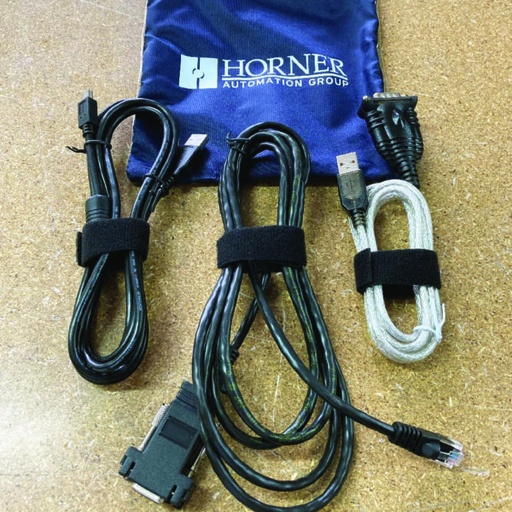 [HE-XCK] X-Products Cable Kit. Travel case includes: USB Programming Cable, USB to Serial Adapter and X Products RJ-45 Serial Programming Cable