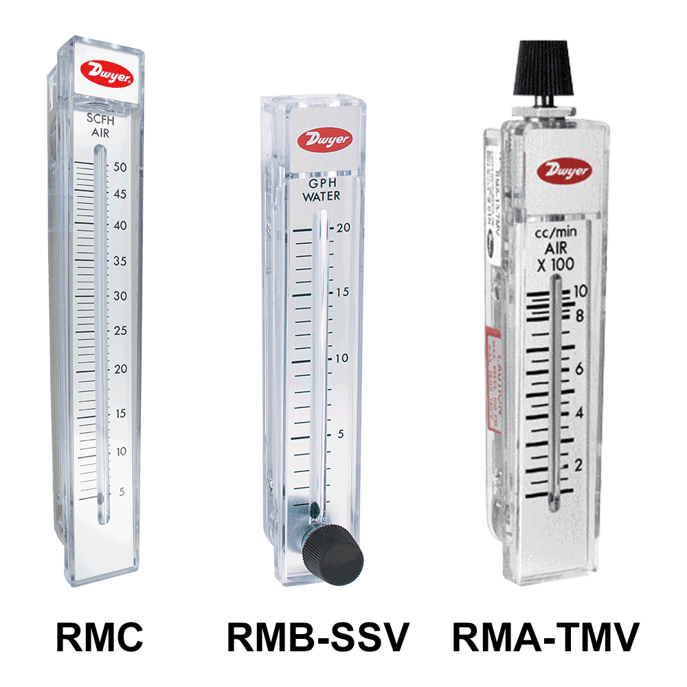 [RMA-5-SSV] Flowmeter, range 1-10 SCFH air