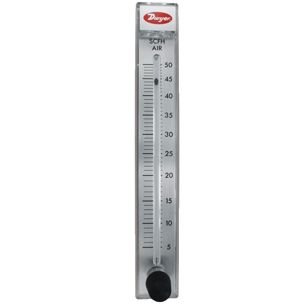 [RMC-144-SSV] Flowmeter, range .8-7 GPM water. 10" scale, SS valve