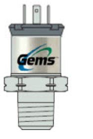 [3500R0010G02K0000] Gems 3500 Pressure Transducer, Output 0-5 VDC, 10 Bar, 1/4" NPT External,  Industrial Din Connection, No Restrictor, (5 PC Min Order Quantity)