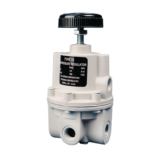 [960-191-000] Bellofram T70 BP High Flow Back Pressure Regulator, 1/4" NPT, 0-2 psi