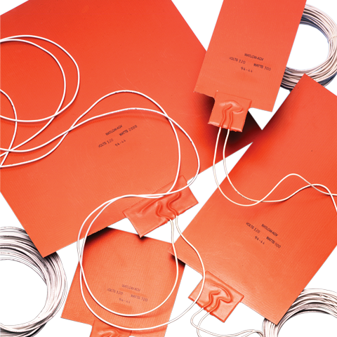 [010050C2-0001B] Watlow Flexible Silicone Rubber Heater, Wirewound Element