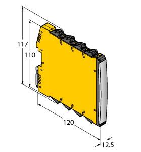 [7580016] Turck Isolating switching amplifier, 2-channel (IMX12-DI01-2S-2R-0/24VDC)
