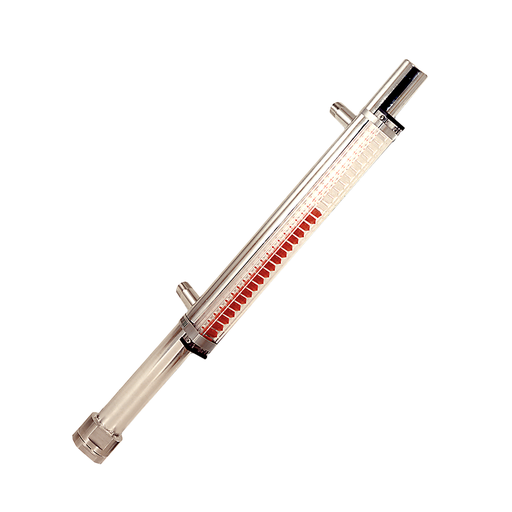 [LMSSM-N01-GQ-36.00-L] Barksdale Mini LevelSite, Side/Side Process Connections, 1/2" NPT, Buna Float, 36" Length