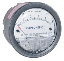 [4000-2KPA] Dwyer Series 4000 Capsuhelic Differential Pressure Gage, 0-2kPa