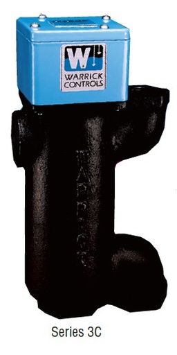 [3C2B13] Series 3C Short External Mount Side Chamber, 2 Probes, 6" Long Each, Red Brass Body