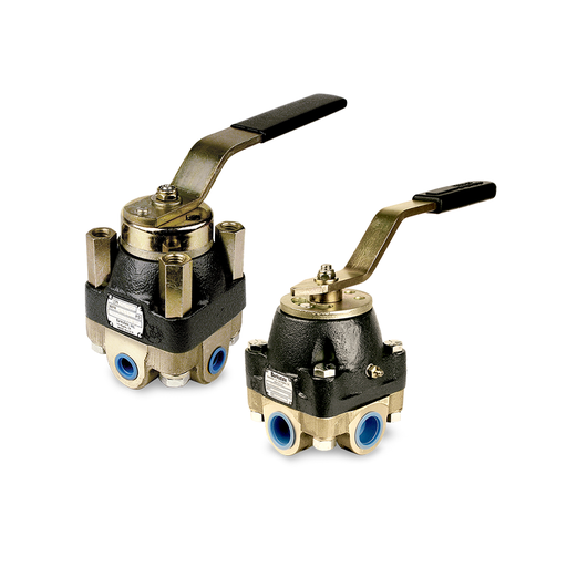 [141P3WO3-MS-Z32] Barksdale 140 Heavy Duty Valve for Lubricated Water or Hydraulic Oil, 3000 psi (206 bar), 4-Way Selector, 1/4" NPT, Panel Mount, 3,000 psi Water and Hydraulic, 2,000 psi Air, Open Center Flow Pattern, Three Position, SAE Straight Porting