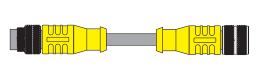 [U-17393] Turck Actuator and Sensor Cordset, Extension Cordset (BSM BKM 19-995-7)