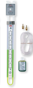 [1223-12-W/M] Dwyer U-Tube Manometer, 6-0-6 Inches WC, Fluorescein Green Fill Fluid